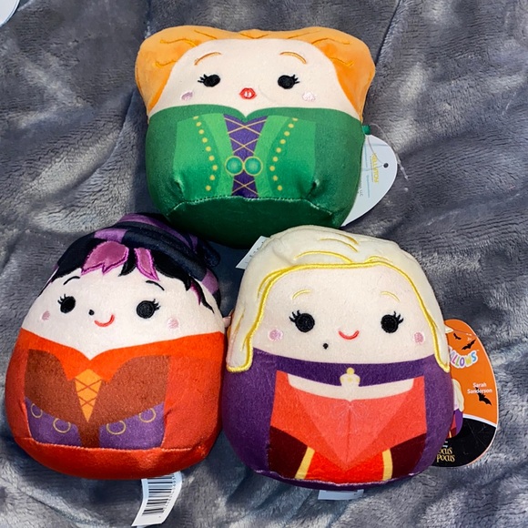 Kellytoy Other - The Sanderson Sisters (Hocus Pocus) 5” Halloween Squishmallow Set.